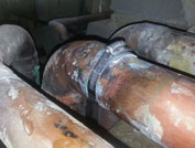 pipe corrosion 8 - Composite repair for pipe corrosion and leaks